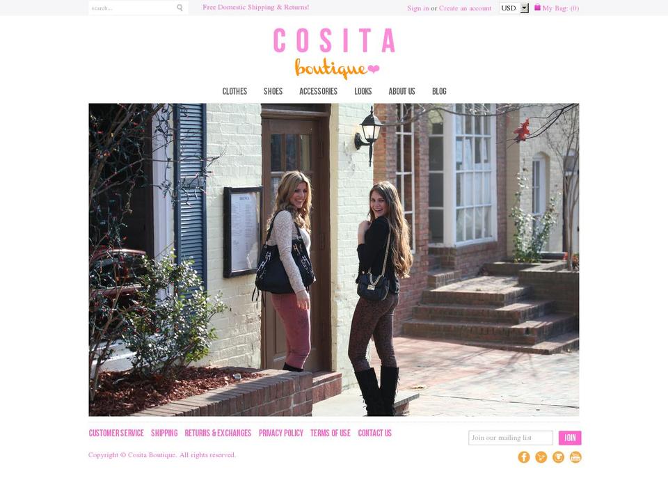 cositaboutique.com shopify website screenshot