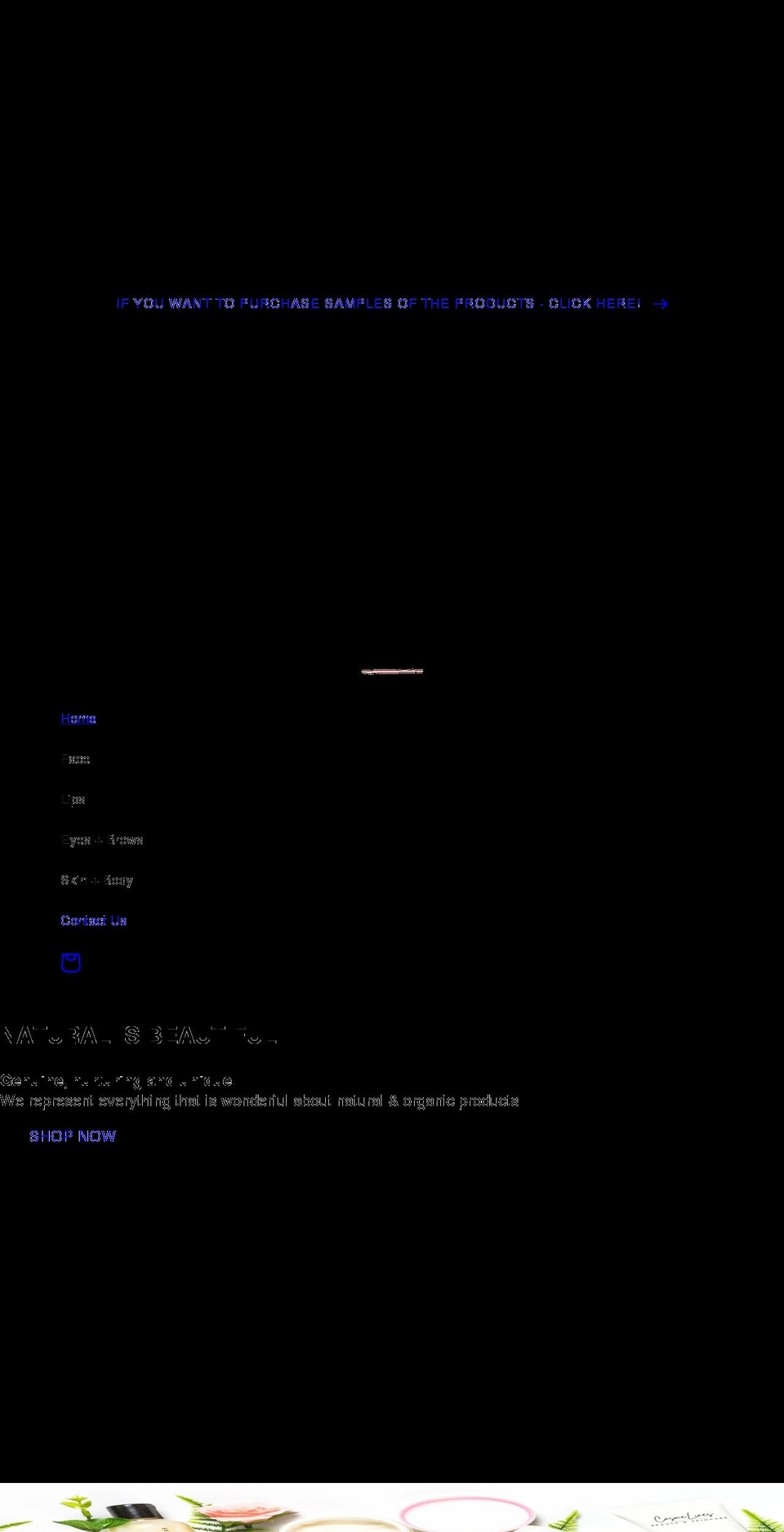 cosmelines.com shopify website screenshot