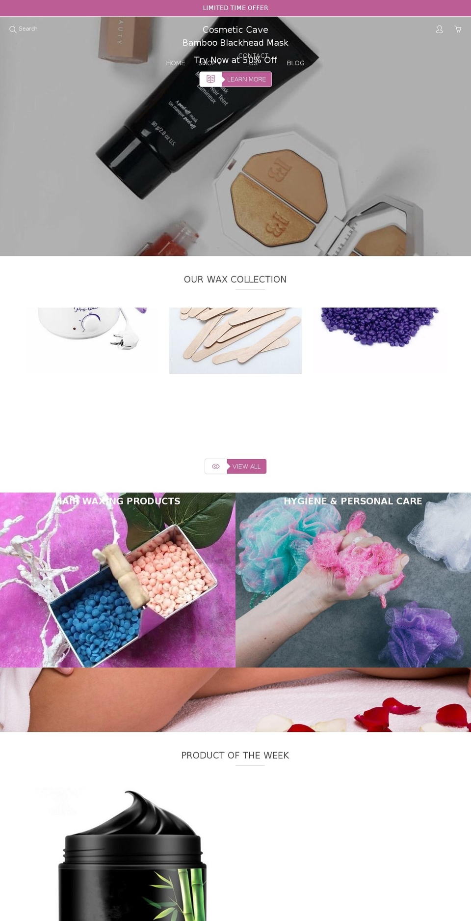 cosmeticcave.com — Shopify storefront screenshot