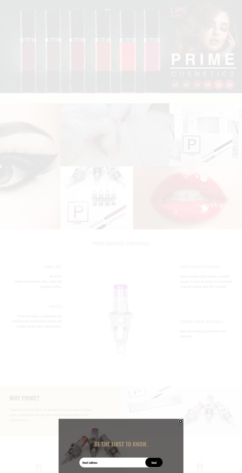 Avery Shopify theme site example cosmeticsbyprime.com