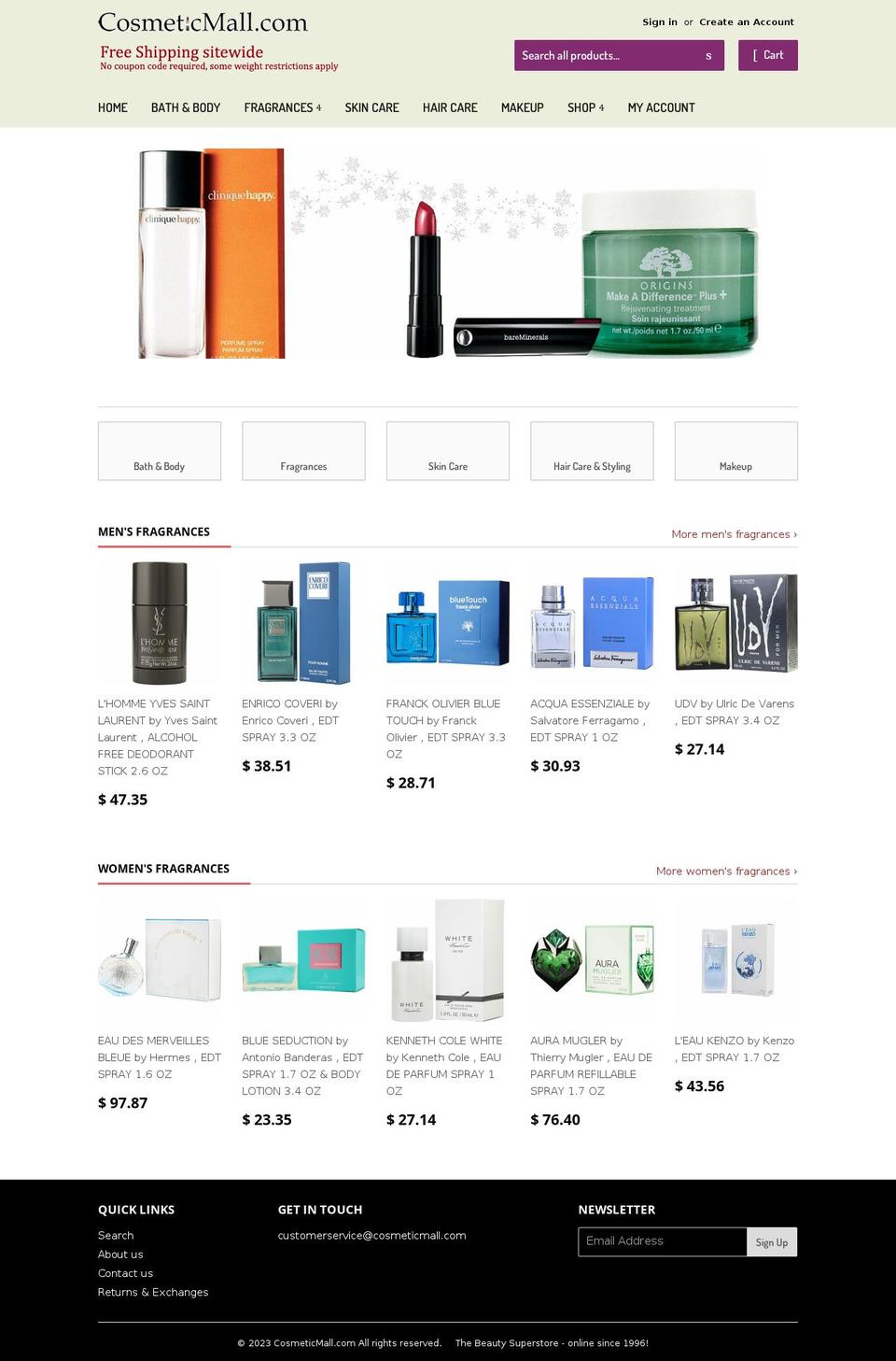 cosmeticscall.com — Shopify storefront screenshot