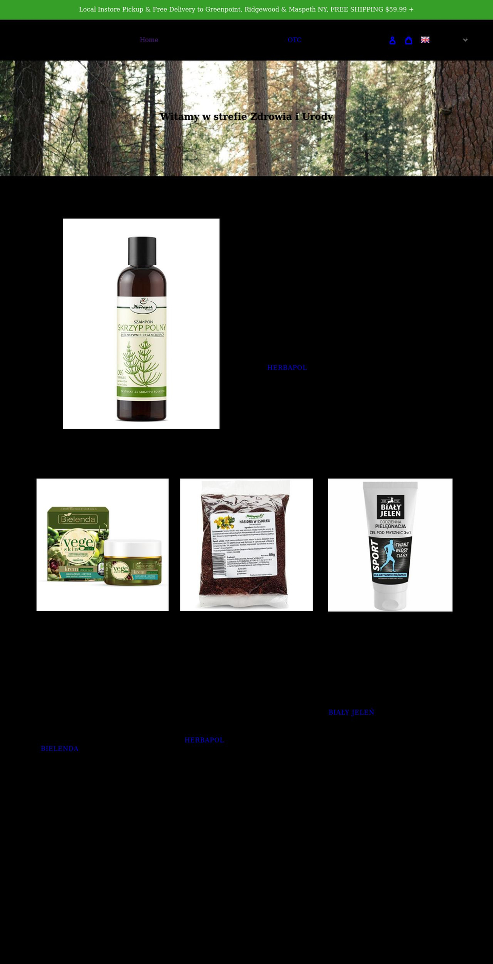 cosmeticsfrompoland.com shopify website screenshot