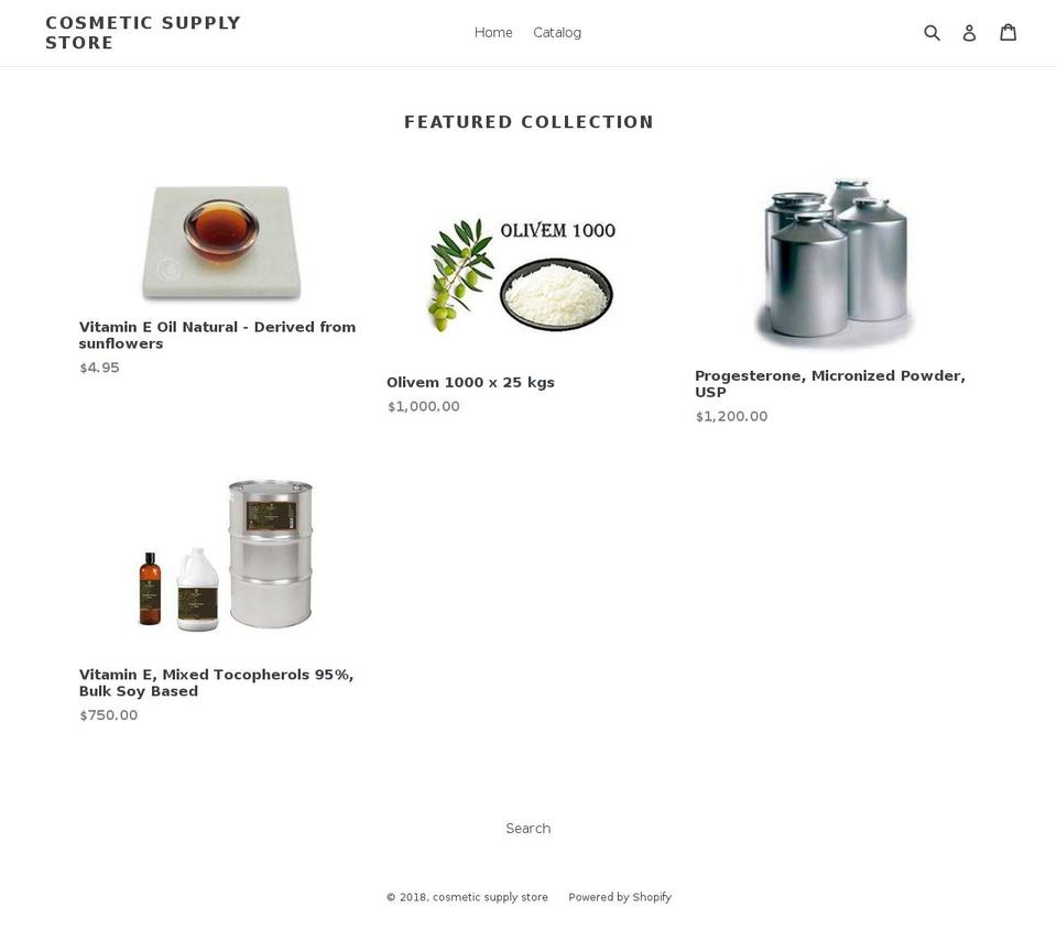 cosmeticsupplystore.com — Shopify storefront screenshot