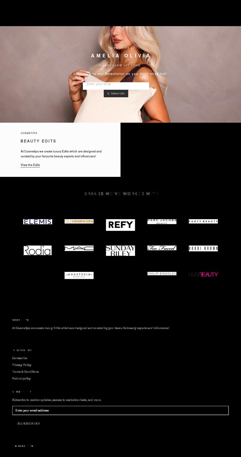 cosmetips.com shopify website screenshot