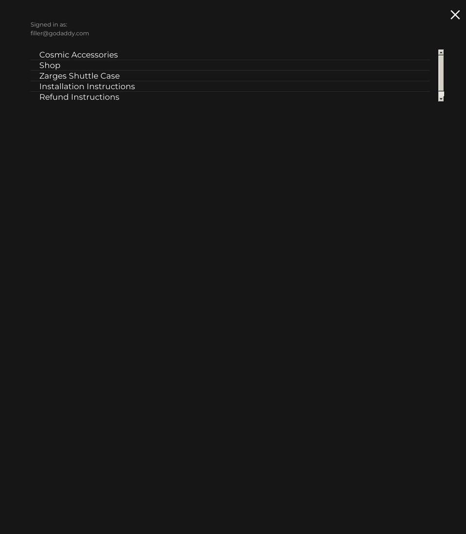 cosmicaccessories.com — Shopify storefront screenshot