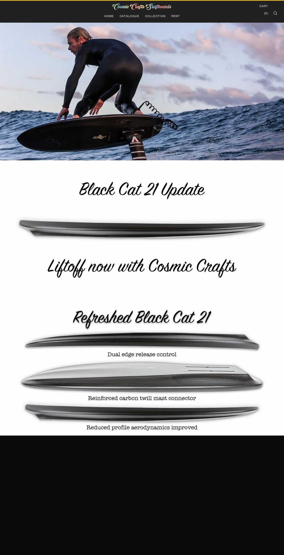 cosmiccraftsfoils.com shopify website screenshot