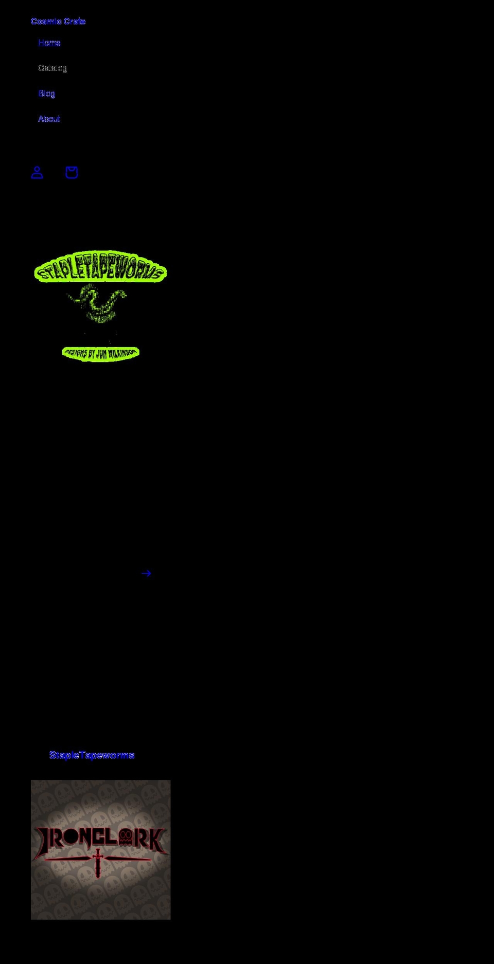 cosmiccrate.com shopify website screenshot