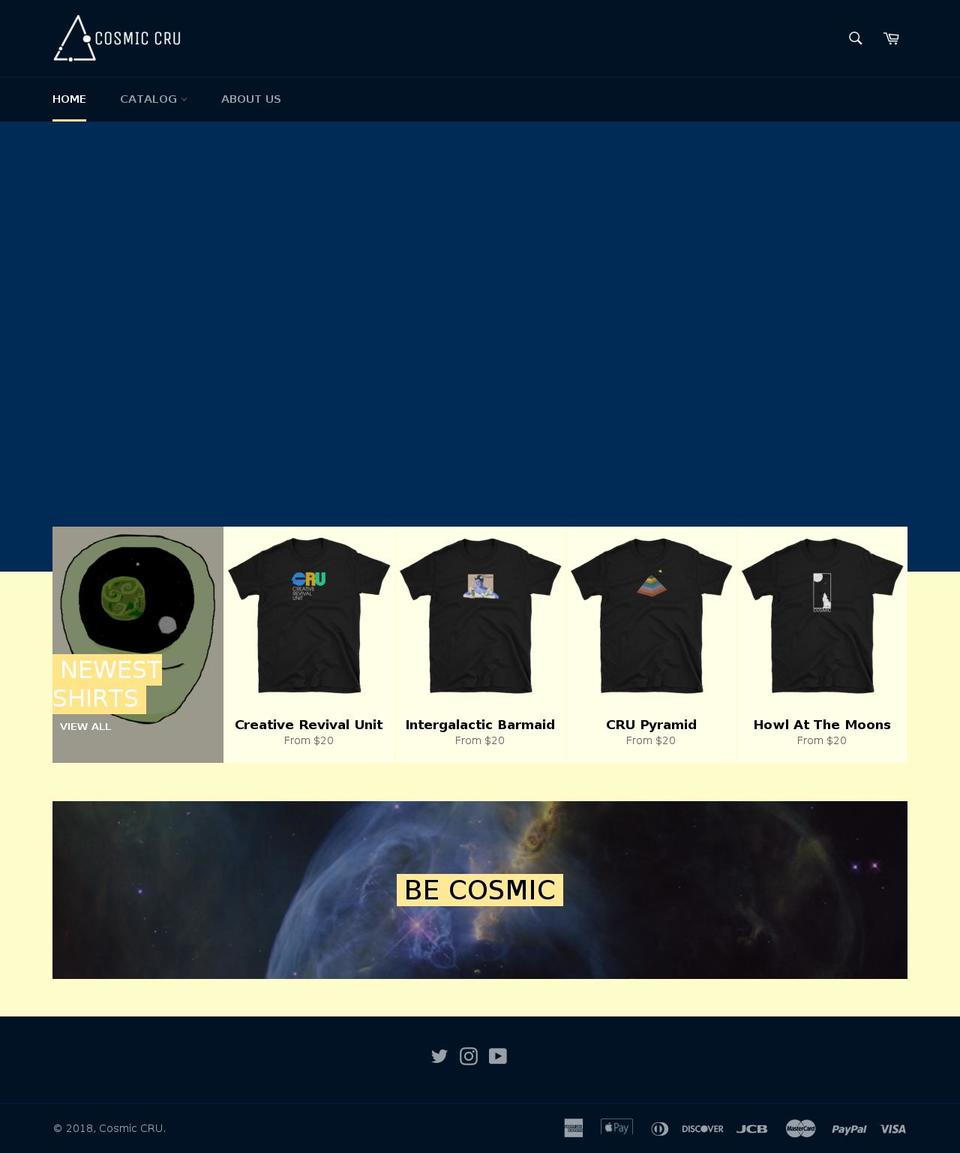 Update Shopify theme site example cosmiccru.com