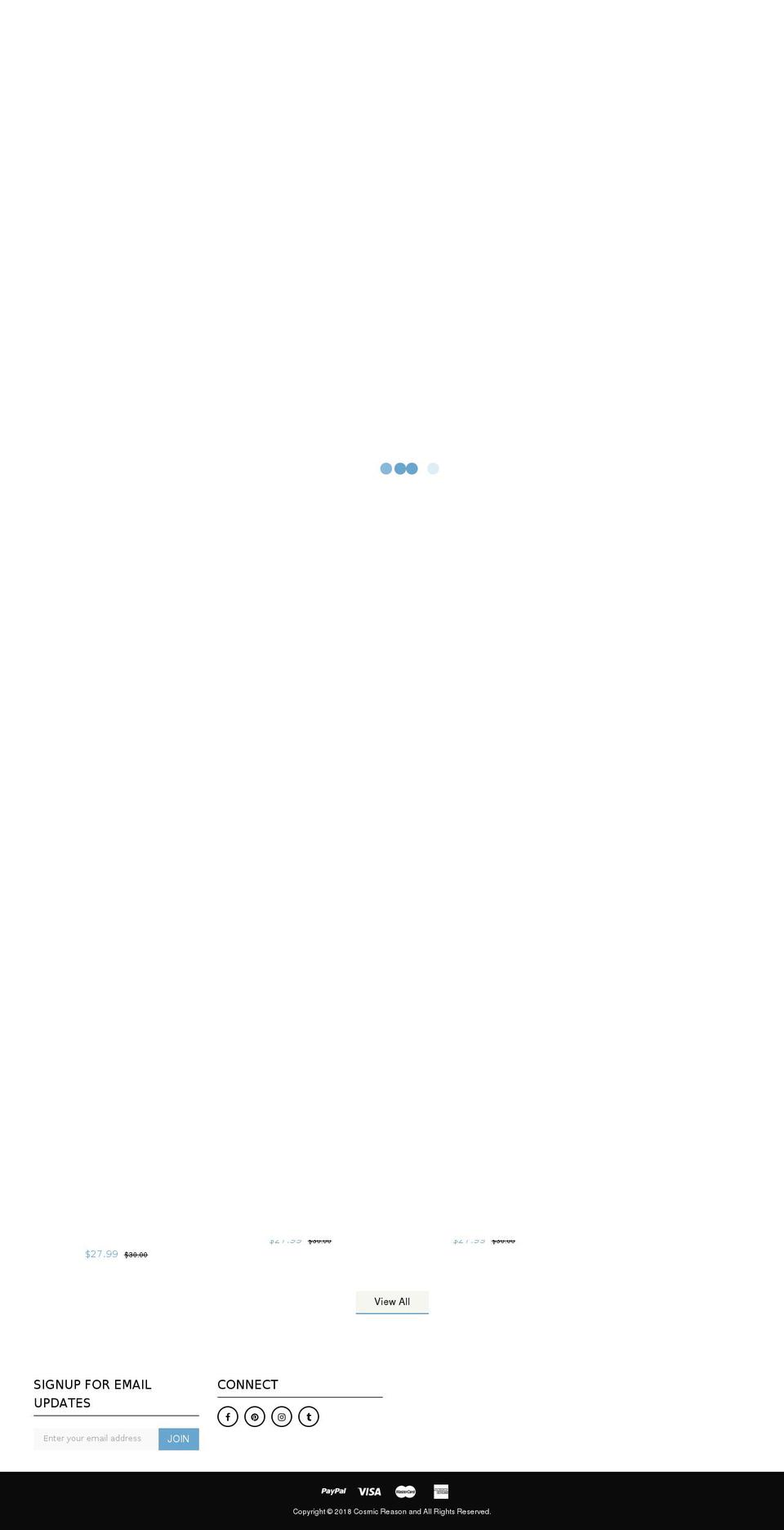 cosmicreason.com — Shopify storefront screenshot