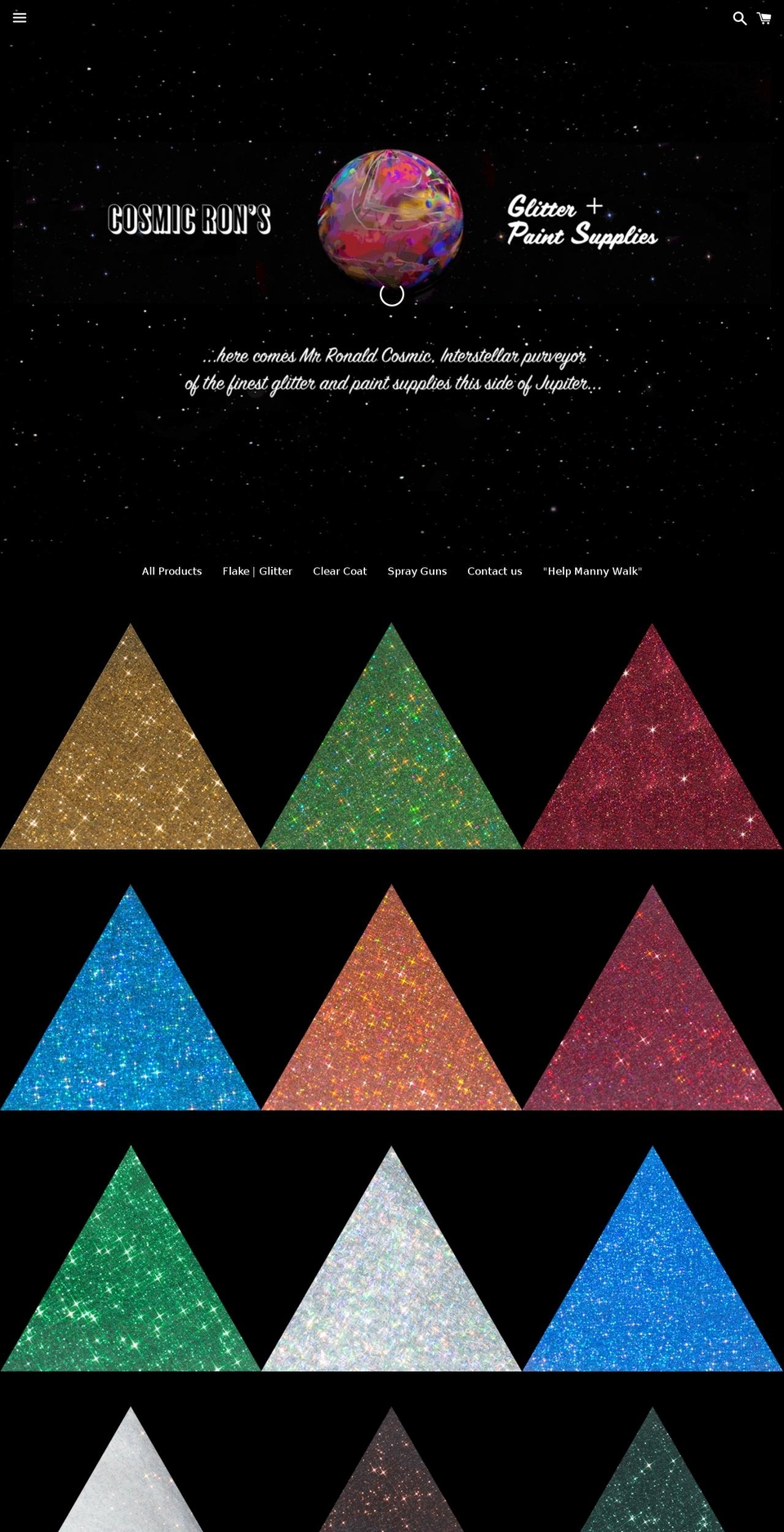 cosmicrons.com shopify website screenshot
