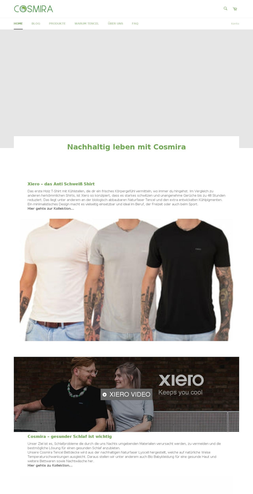 cosmira.de shopify website screenshot