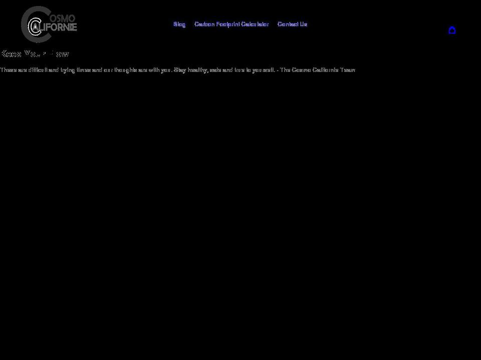 cosmocalifornie.com shopify website screenshot