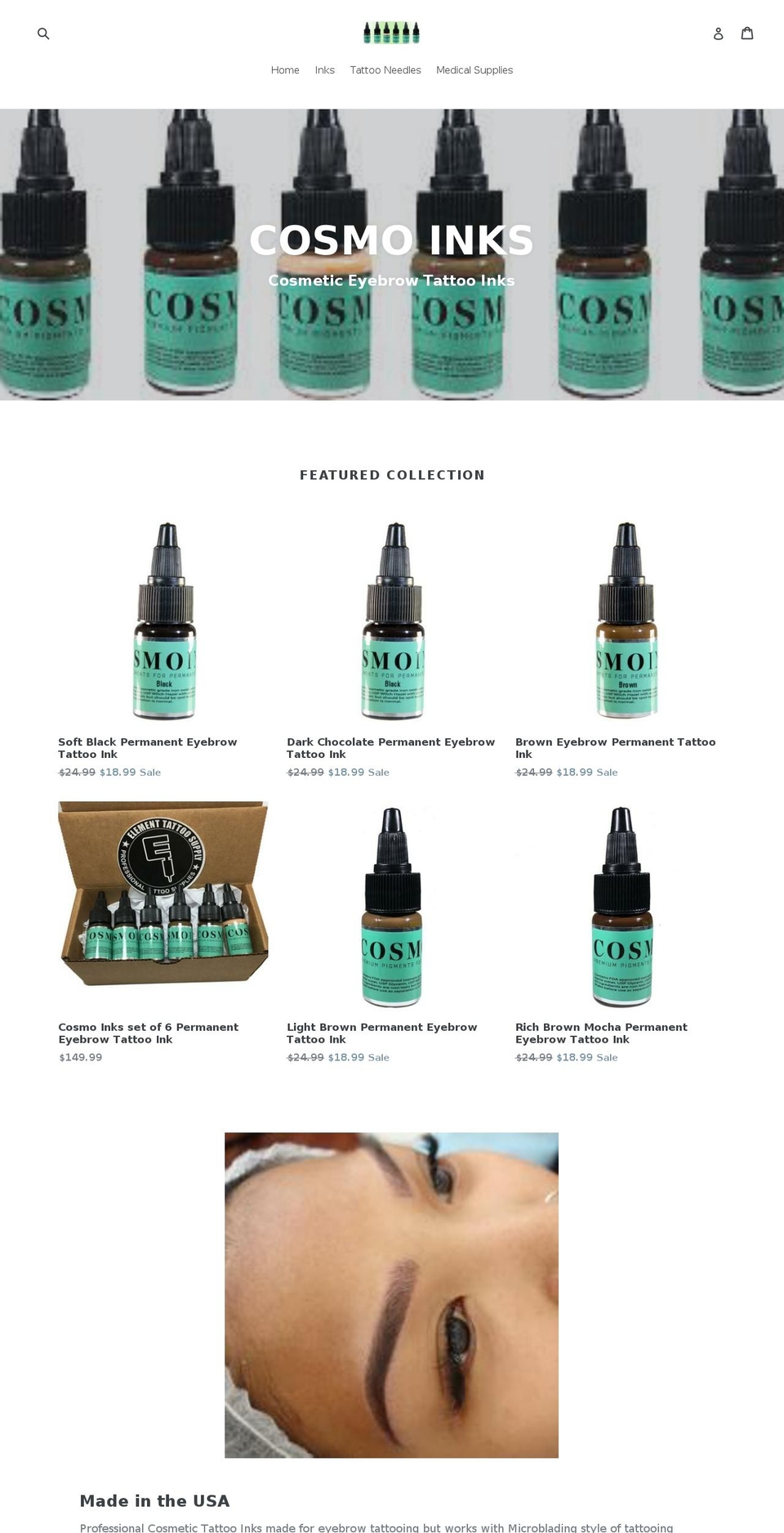 cosmoinks.com — Shopify storefront screenshot