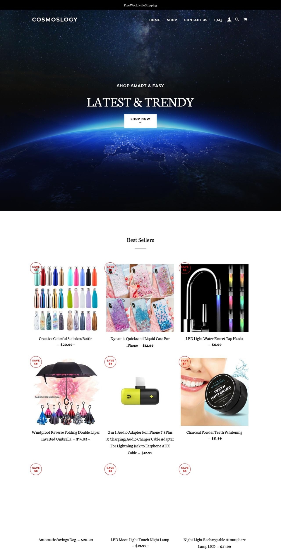 cosmoslogy.com — Shopify storefront screenshot