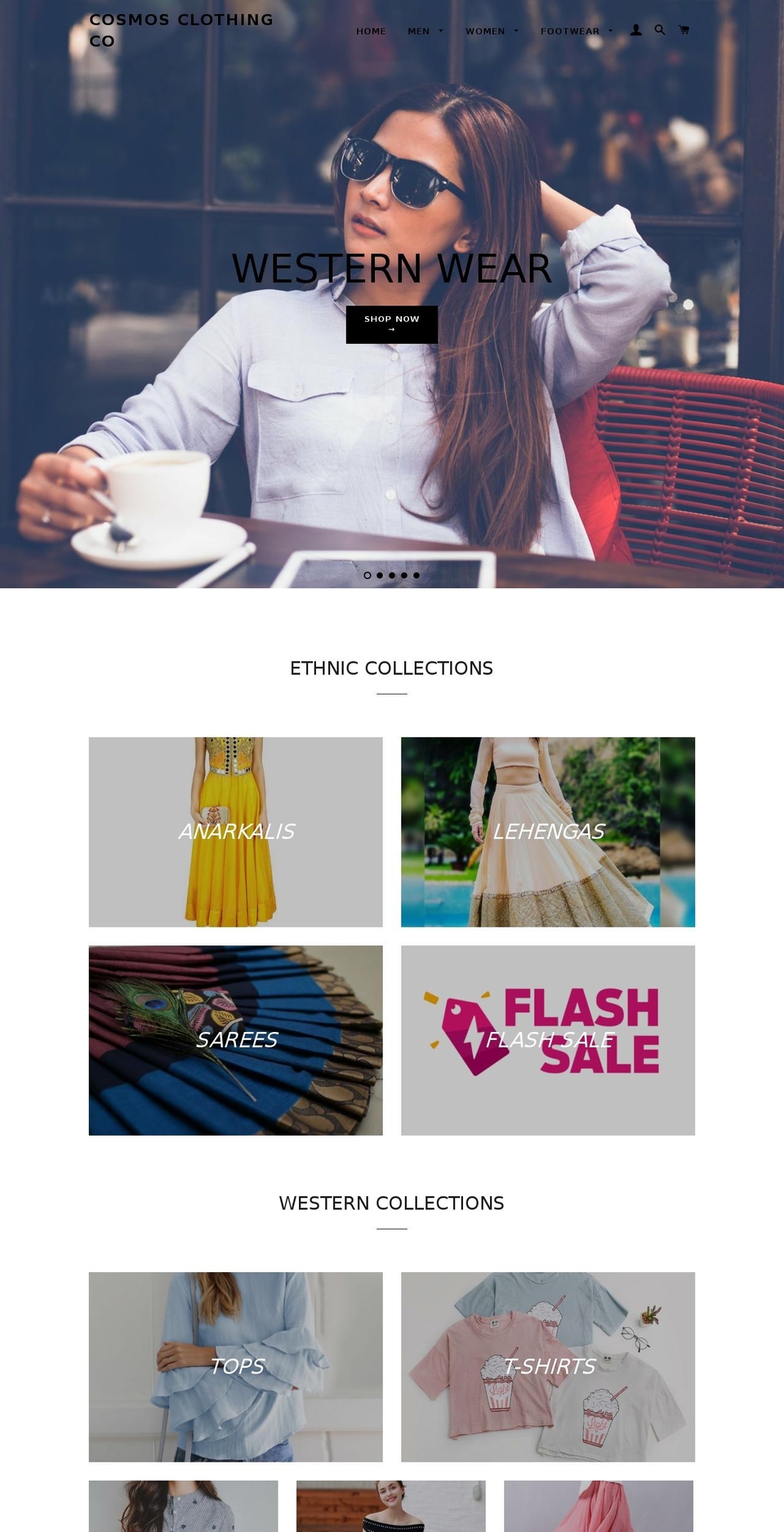 cosmosshoppe.com — Shopify storefront screenshot
