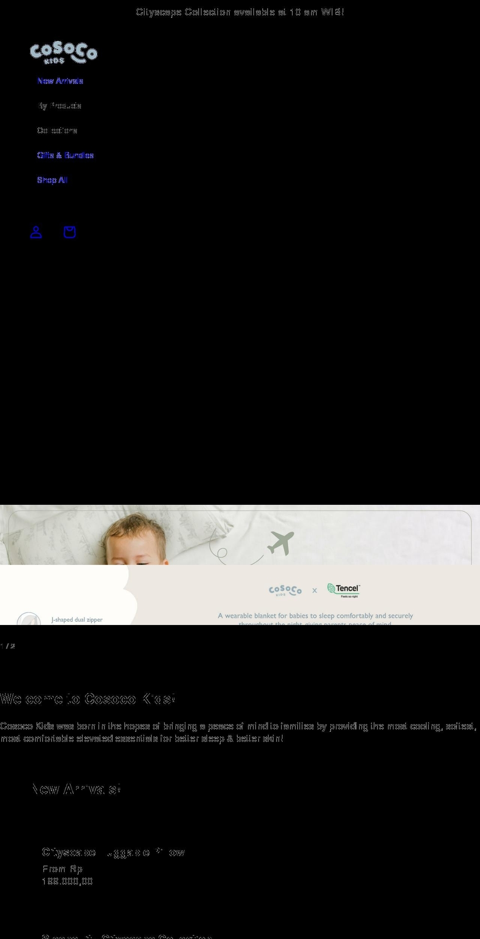 cosocokids.com shopify website screenshot