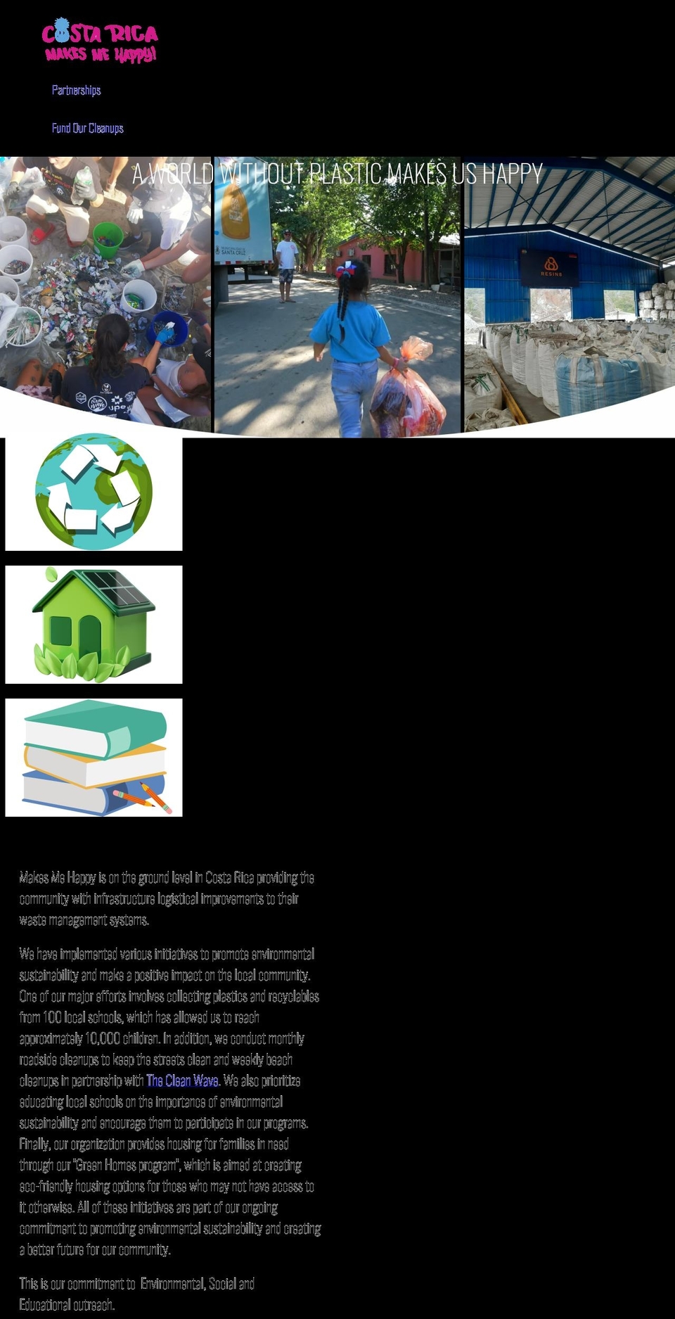 costaricamakesmehappy.org shopify website screenshot