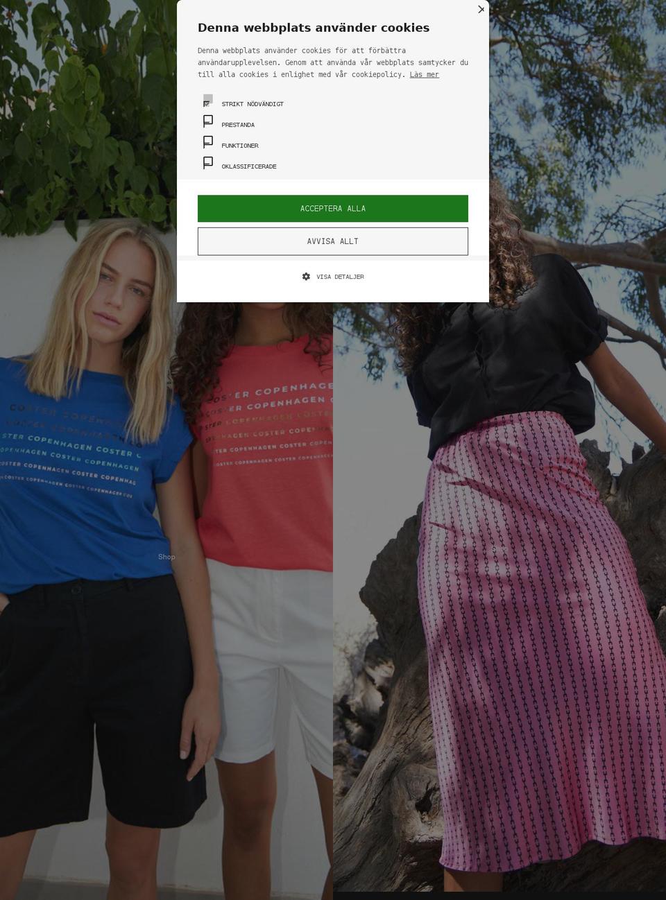 costercopenhagen.se shopify website screenshot