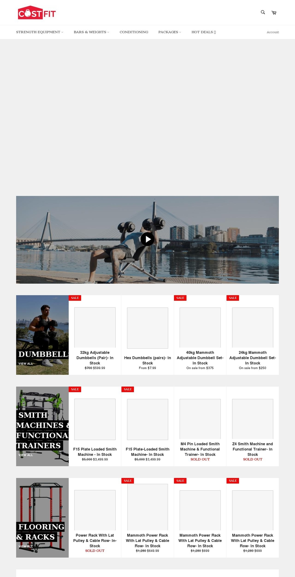 costfit.com.au shopify website screenshot