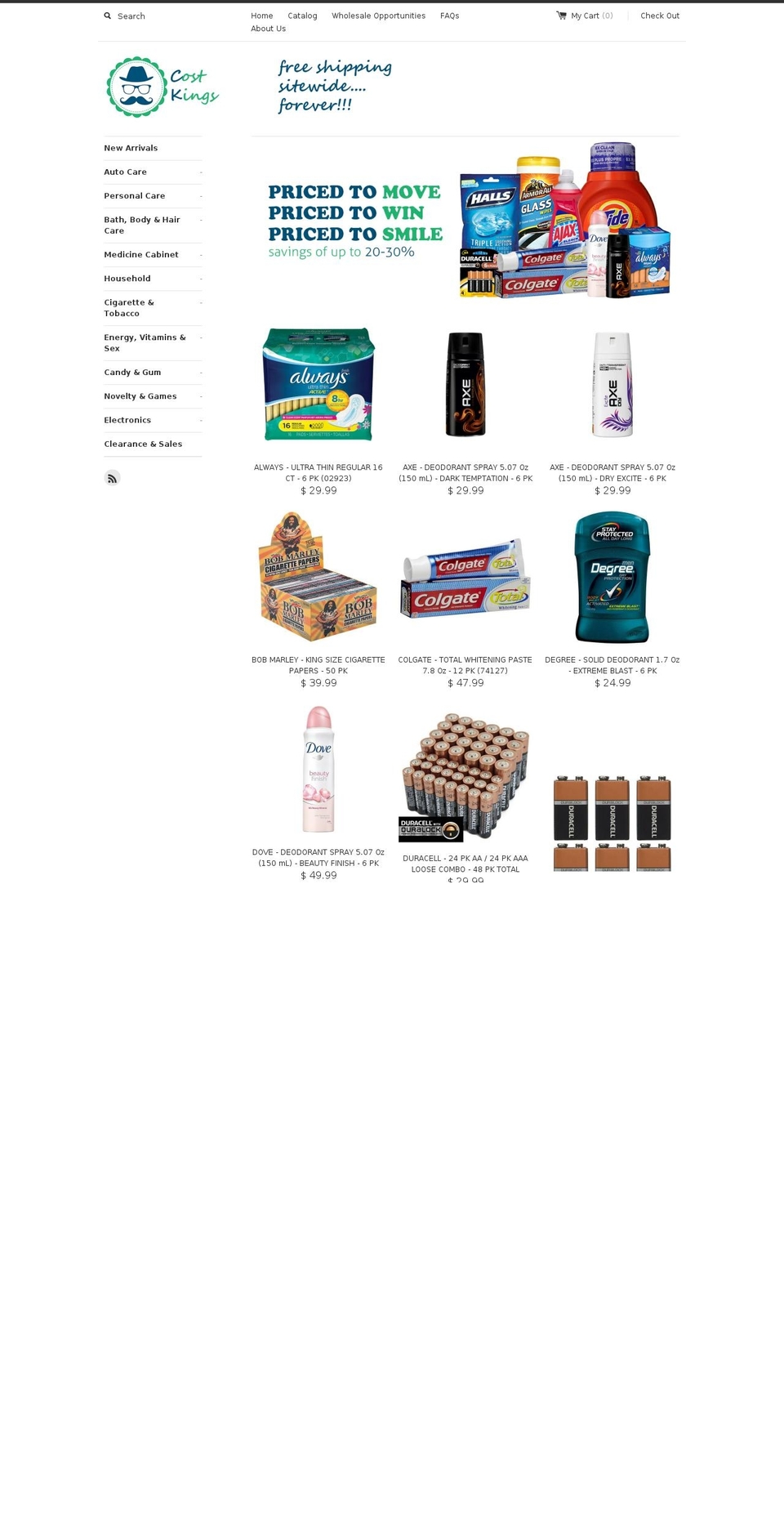costkings.com shopify website screenshot