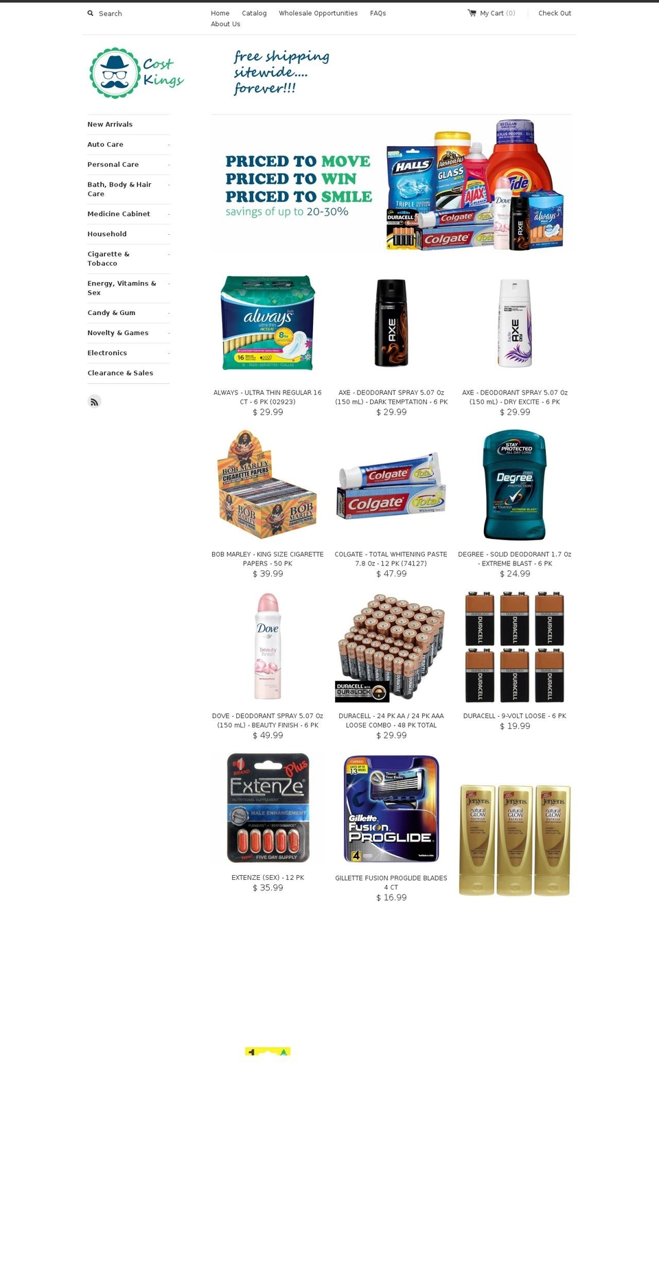 costklub.com — Shopify storefront screenshot