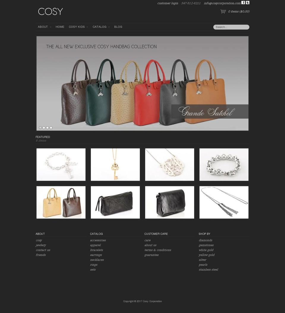 cosycorporation.com shopify website screenshot
