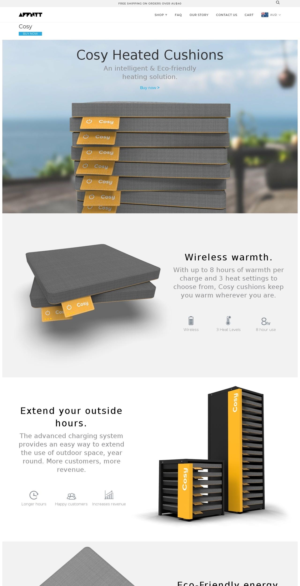 cosycushion.com — Shopify storefront screenshot