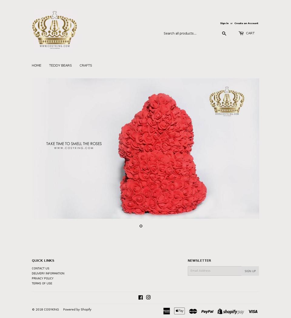 cosyking.com — Shopify storefront screenshot