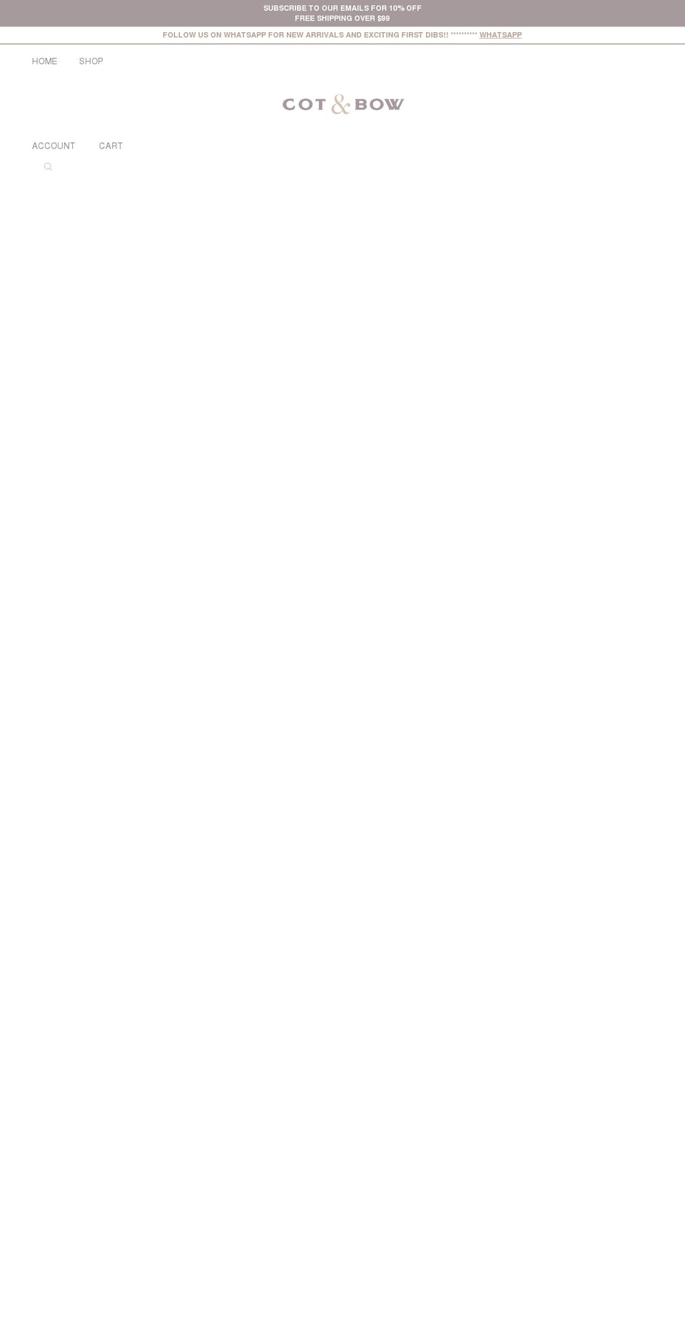 cotandbow.com shopify website screenshot