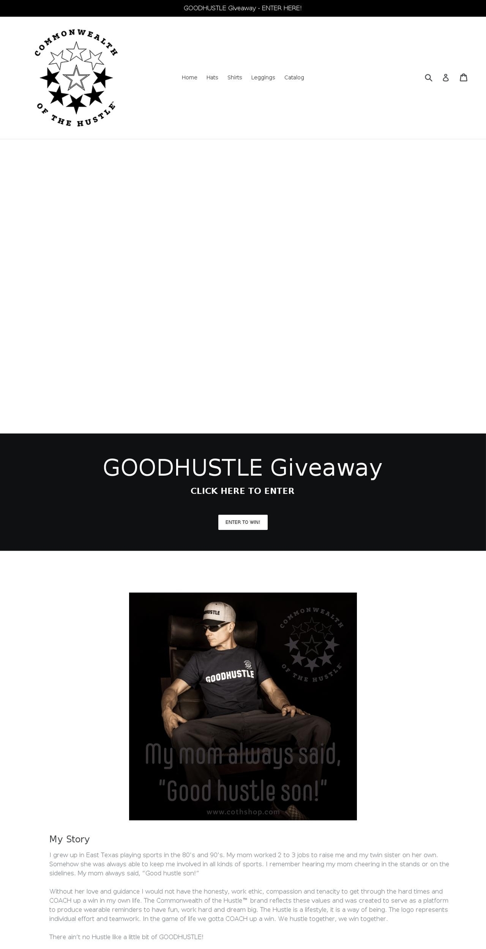 cothshop.com — Shopify storefront screenshot