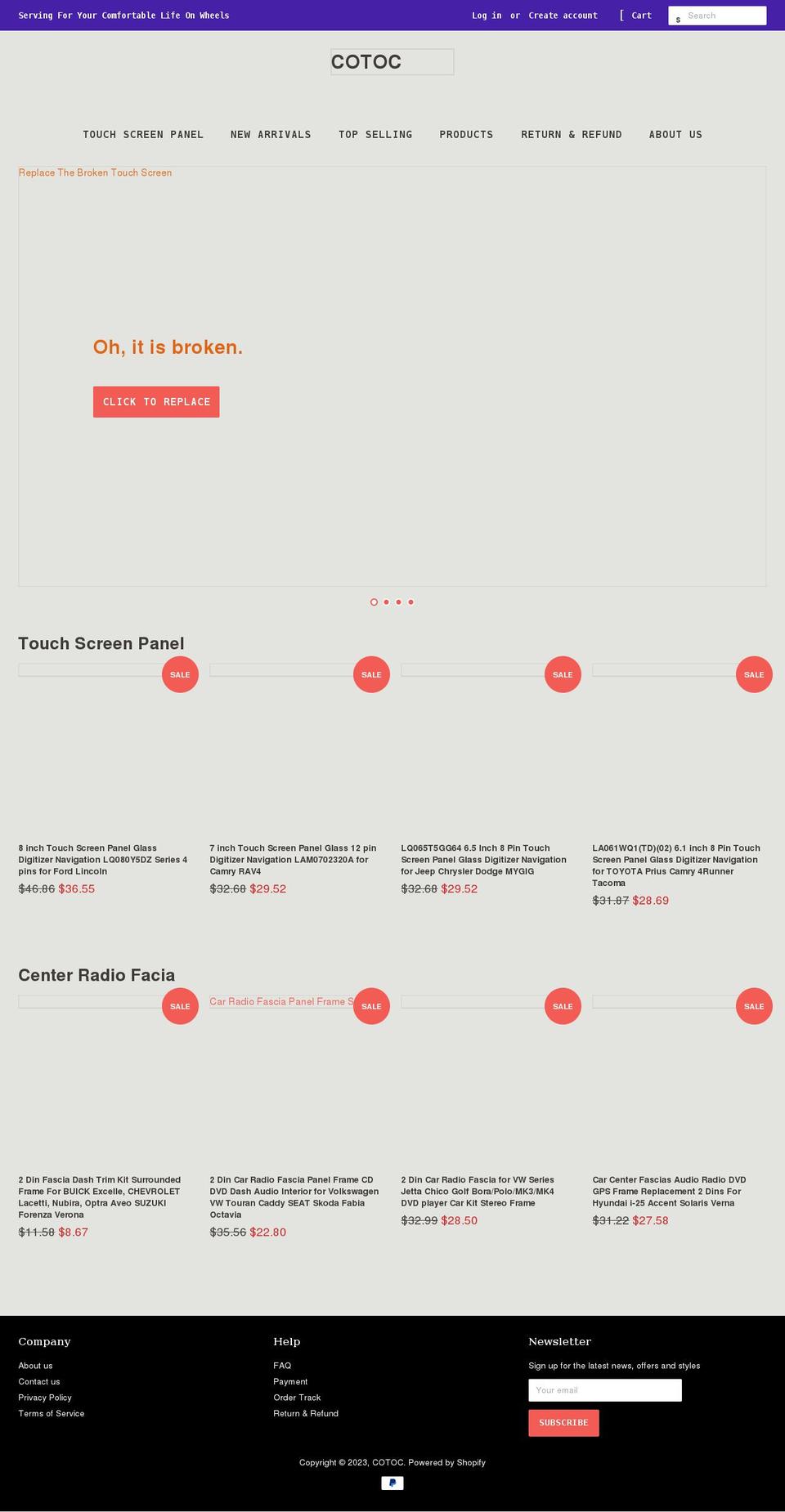 cotocmotor.com shopify website screenshot