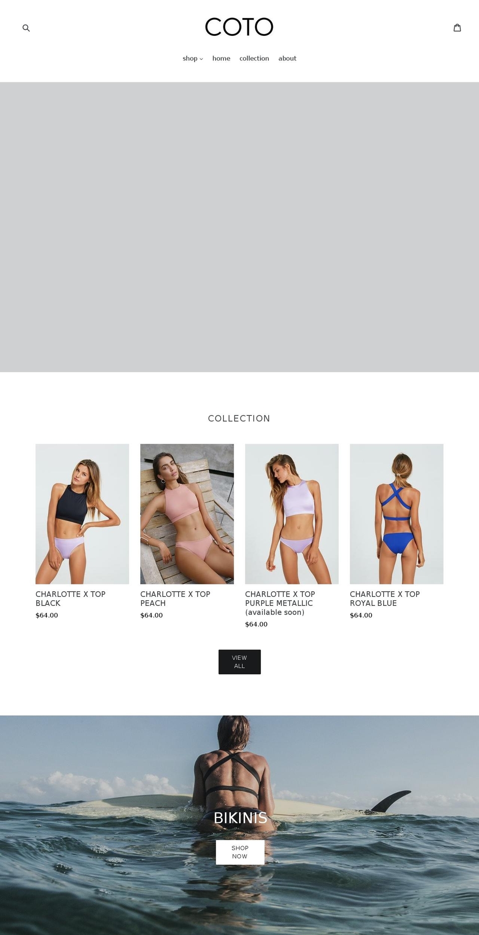 cotoswim.com shopify website screenshot