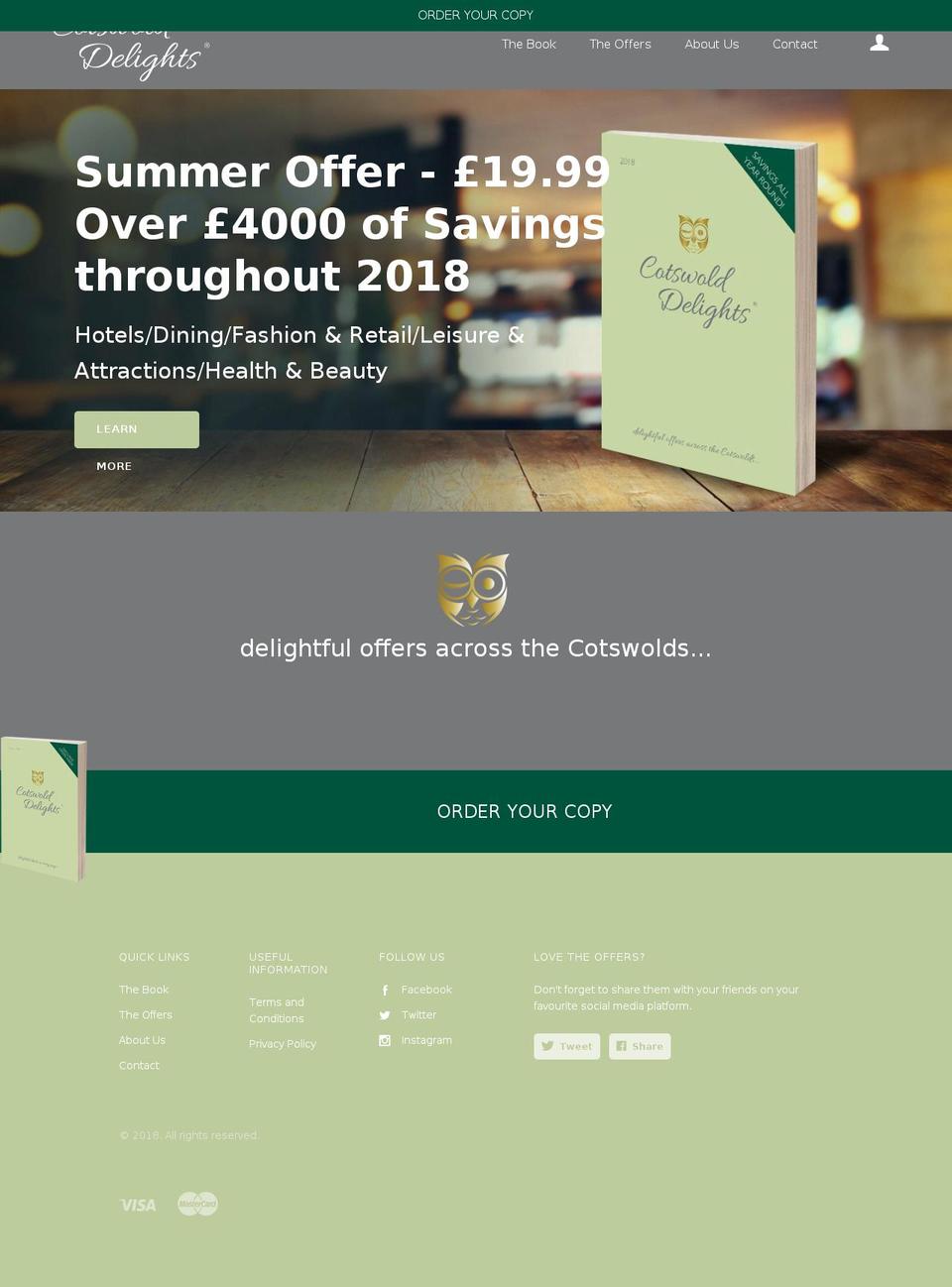cotswolddelights.com — Shopify storefront screenshot