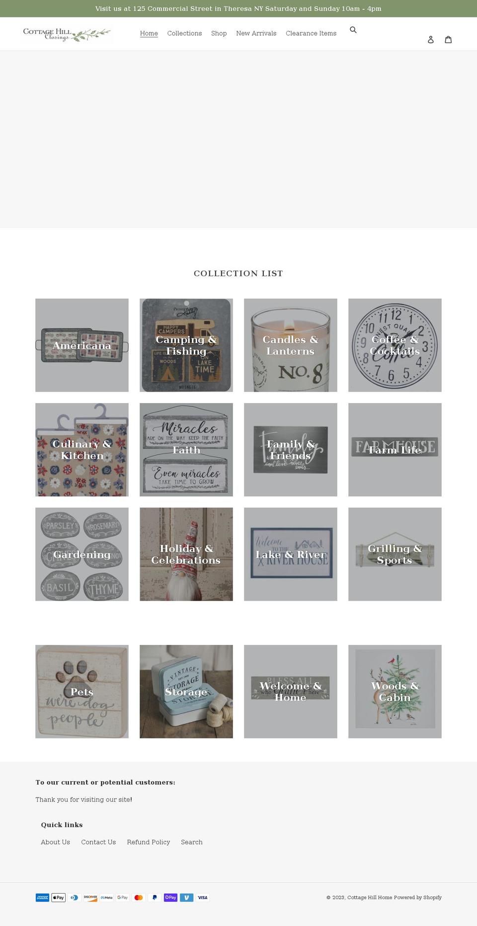 cottagehillclosings.com shopify website screenshot