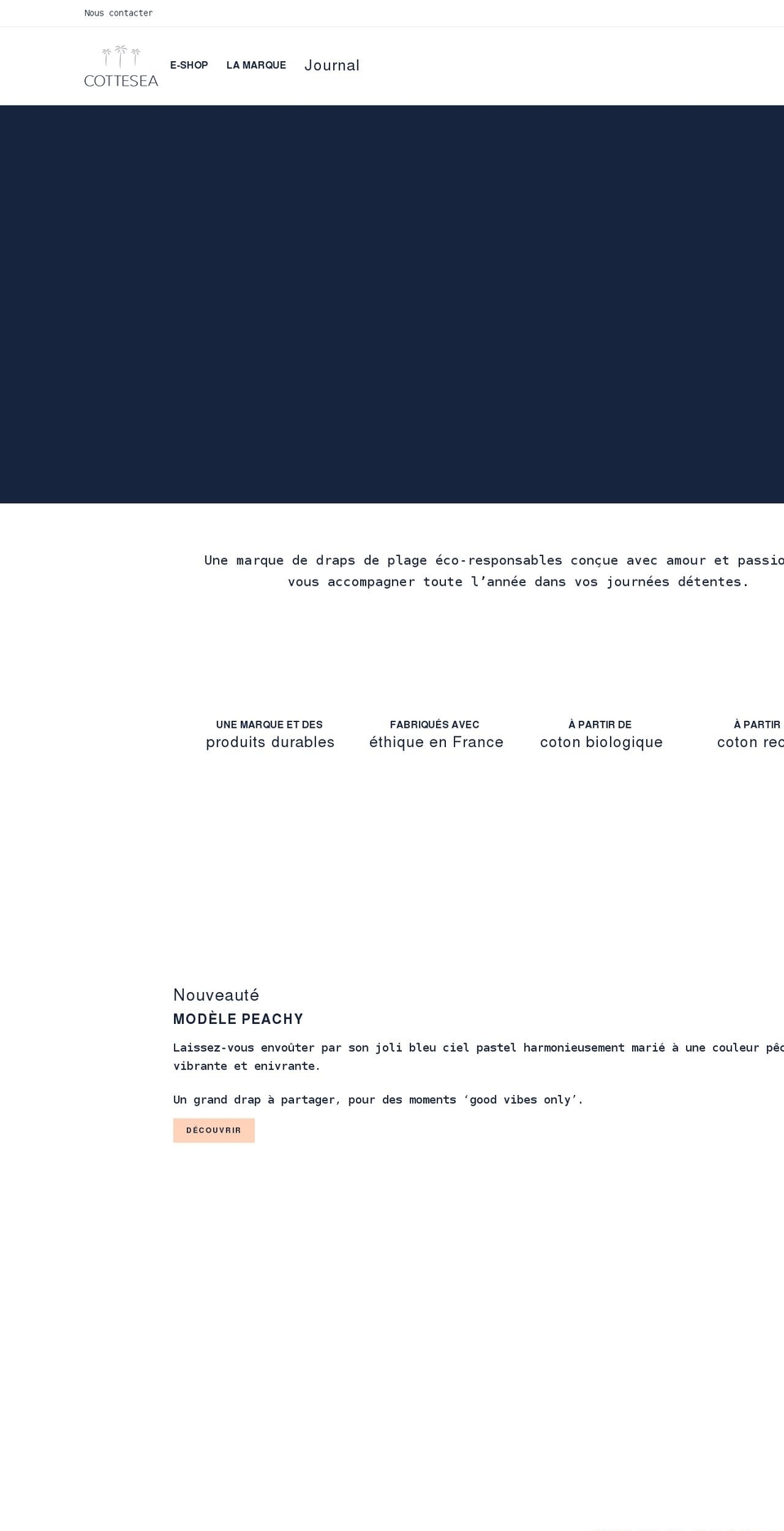 cottesea.fr shopify website screenshot