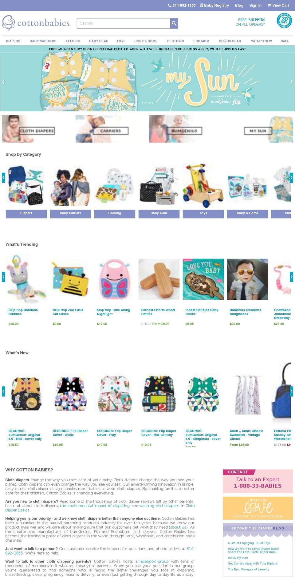 Production (1.1.10) Shopify theme site example cotton-babies.com