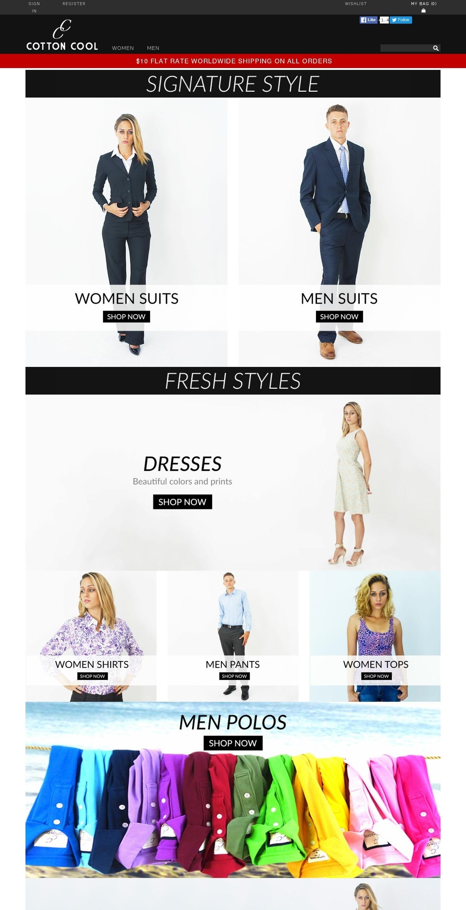 cotton-cool.com shopify website screenshot