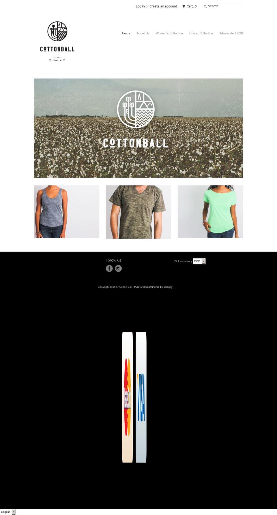 cottonball.co shopify website screenshot