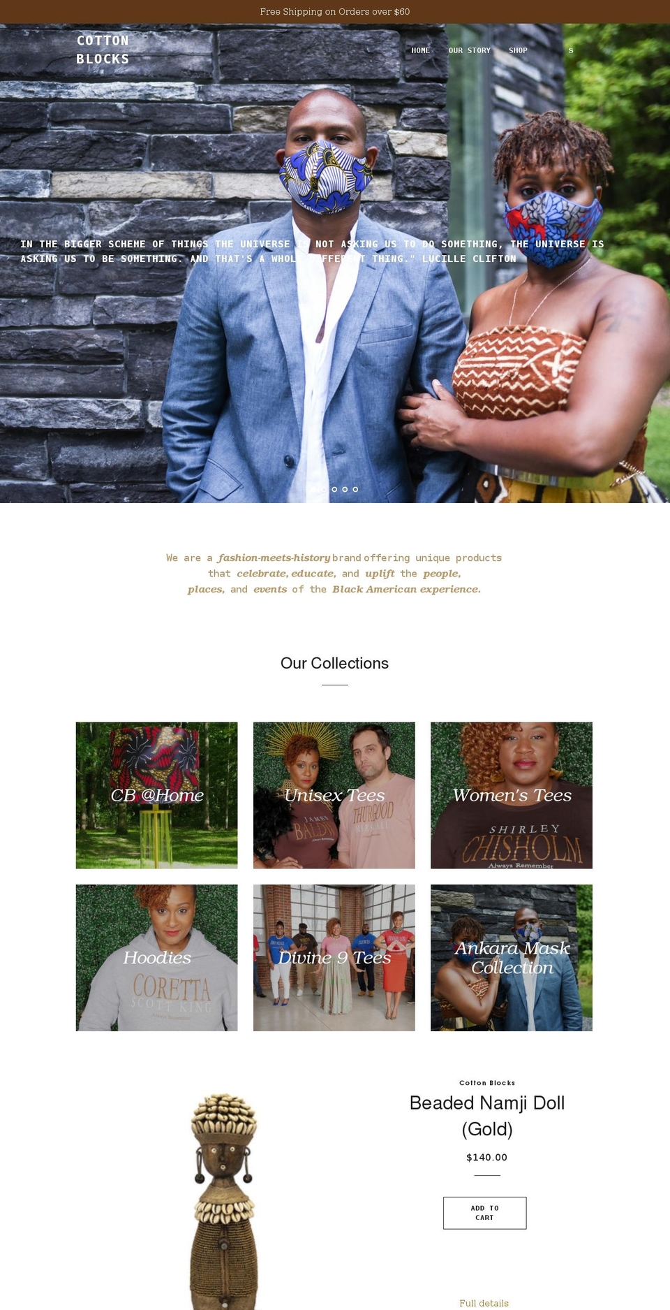 cottonblocks.com shopify website screenshot