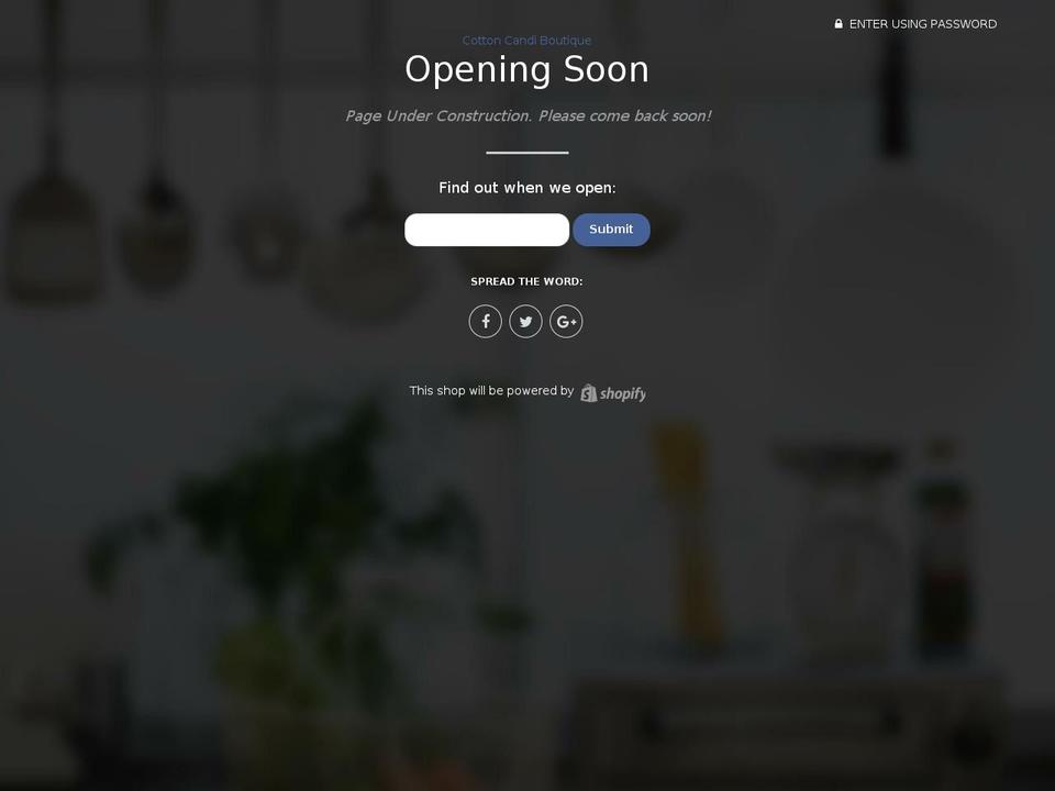 cottoncandiboutique.com shopify website screenshot