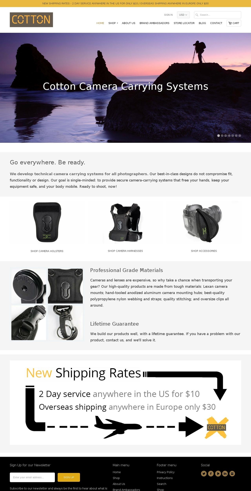 cottoncarrier.com shopify website screenshot