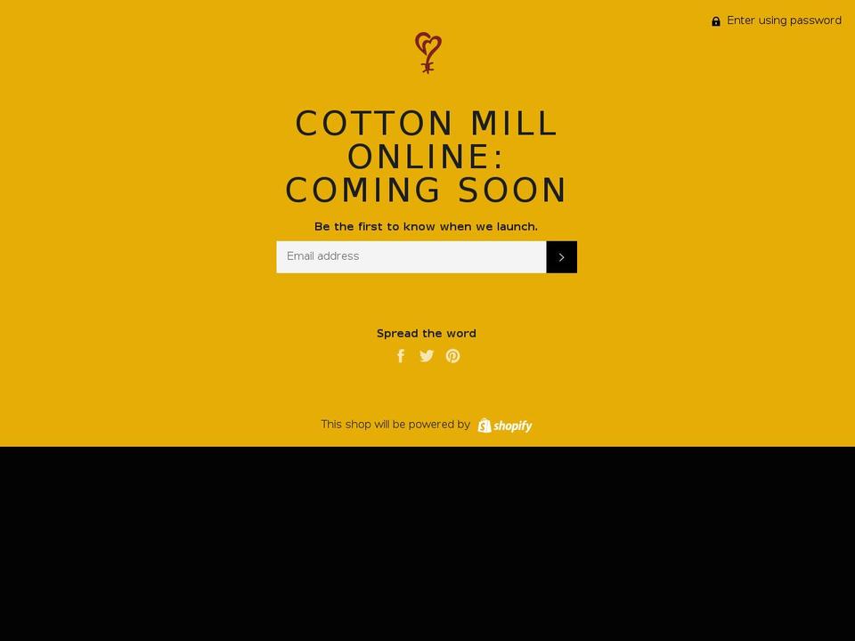 cottonmillboutique.com — Shopify storefront screenshot