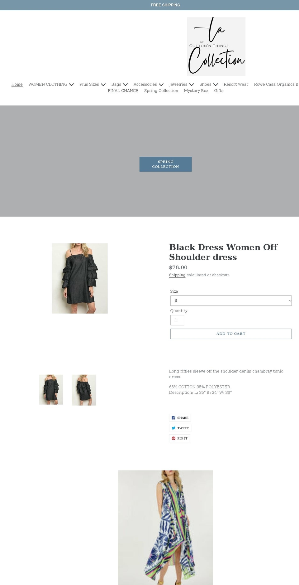 cottonnthings.com shopify website screenshot