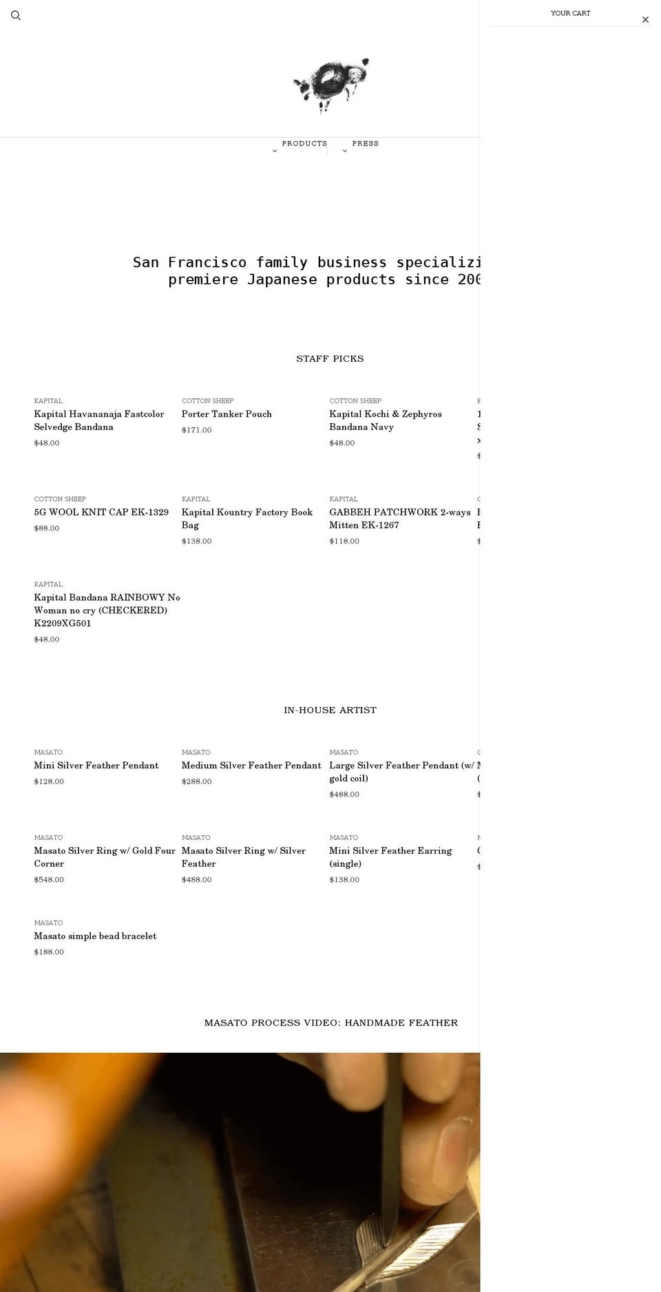 cottonsheep.com shopify website screenshot