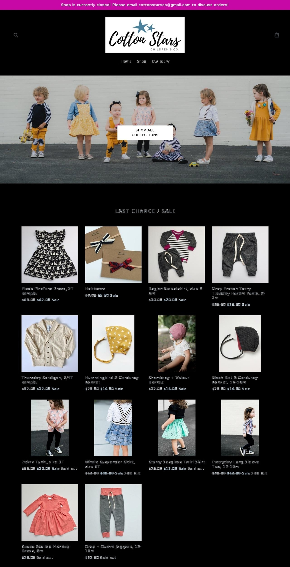 cottonstarsco.com — Shopify storefront screenshot