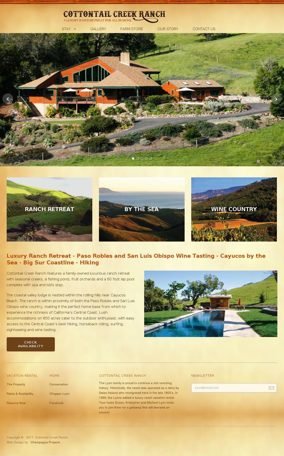 cottontailcreek.com shopify website screenshot