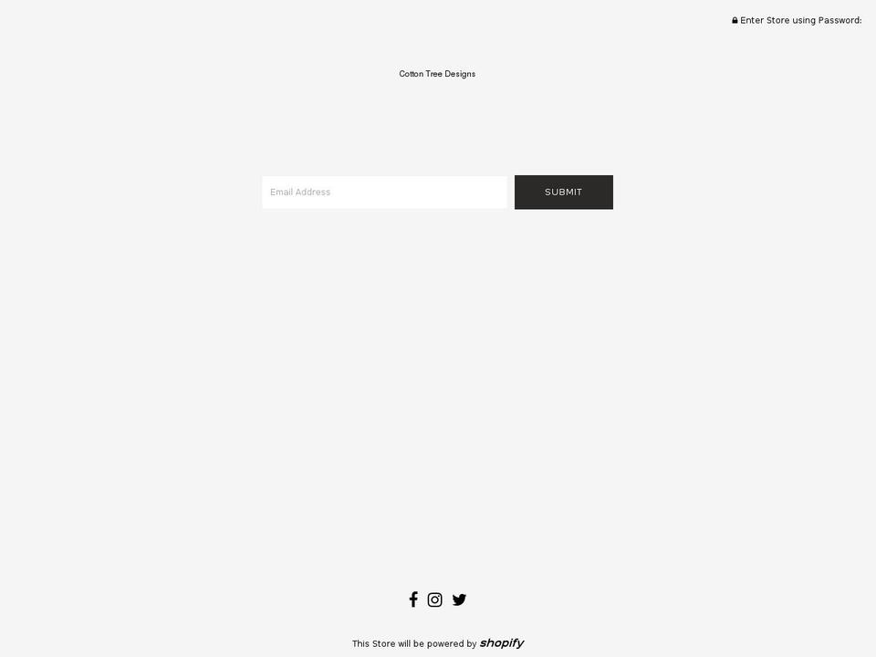 cottontreedesigns.com — Shopify storefront screenshot