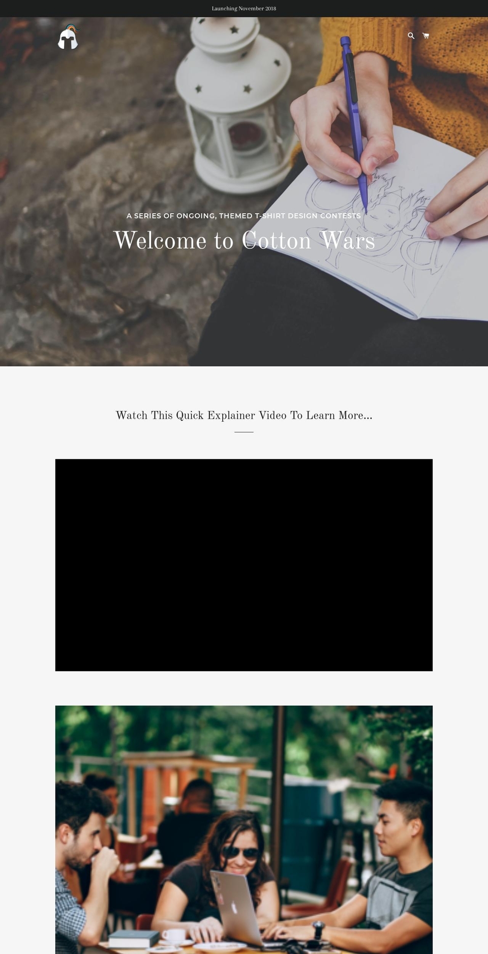 cottonwars.com — Shopify storefront screenshot