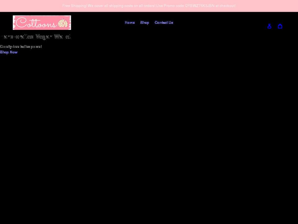 cottoons.com shopify website screenshot