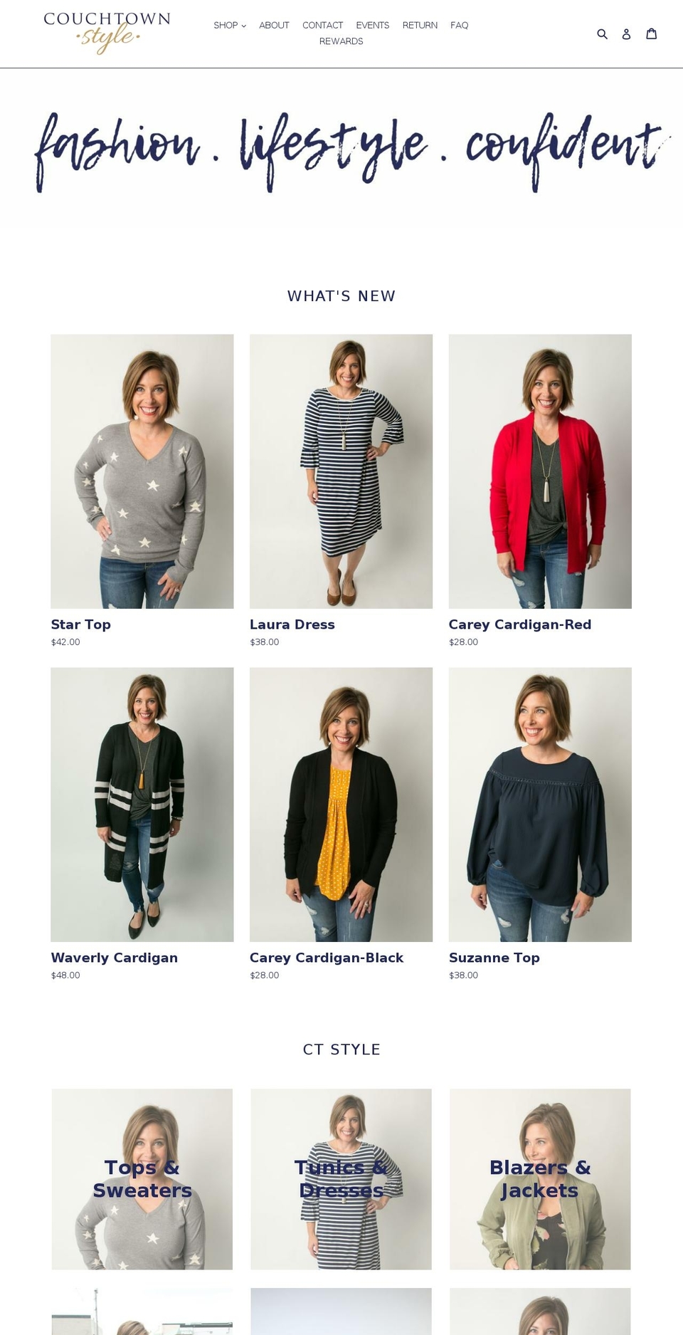 couchtownstyle.com shopify website screenshot